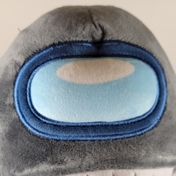 Among Us Plush Crewmate Impostor 12" Toy Gray with Teeth Tongue Toikido 2021 - Picture 6 of 15